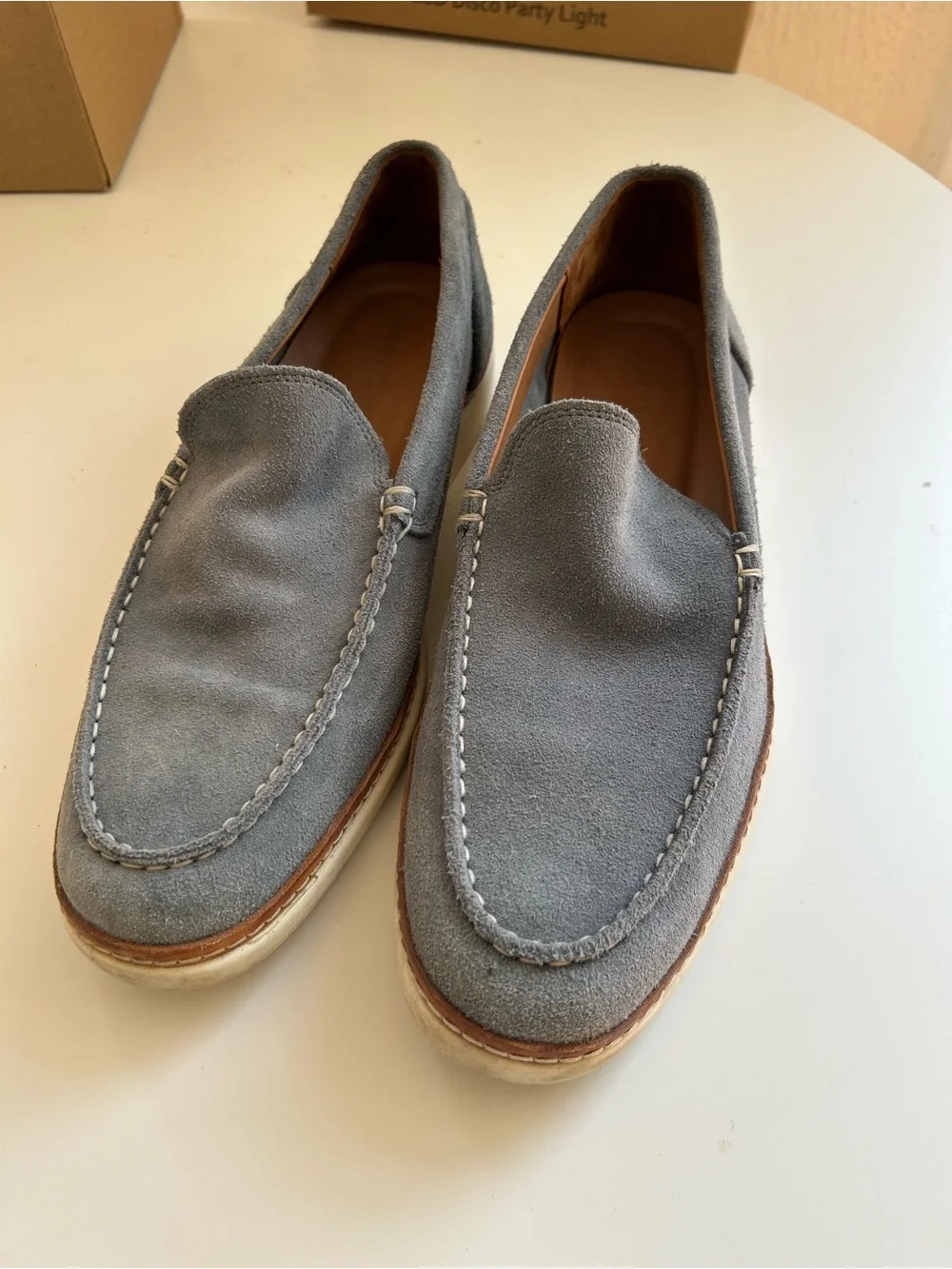 Allen Edmonds Wilder Blue Suede Loafers